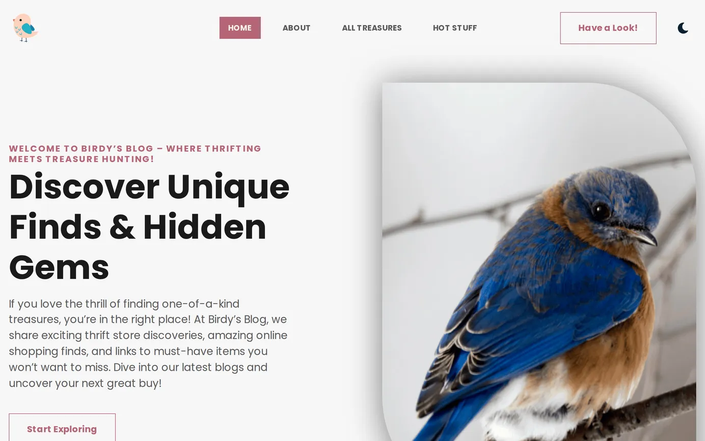 The Birdy's Blog homepage